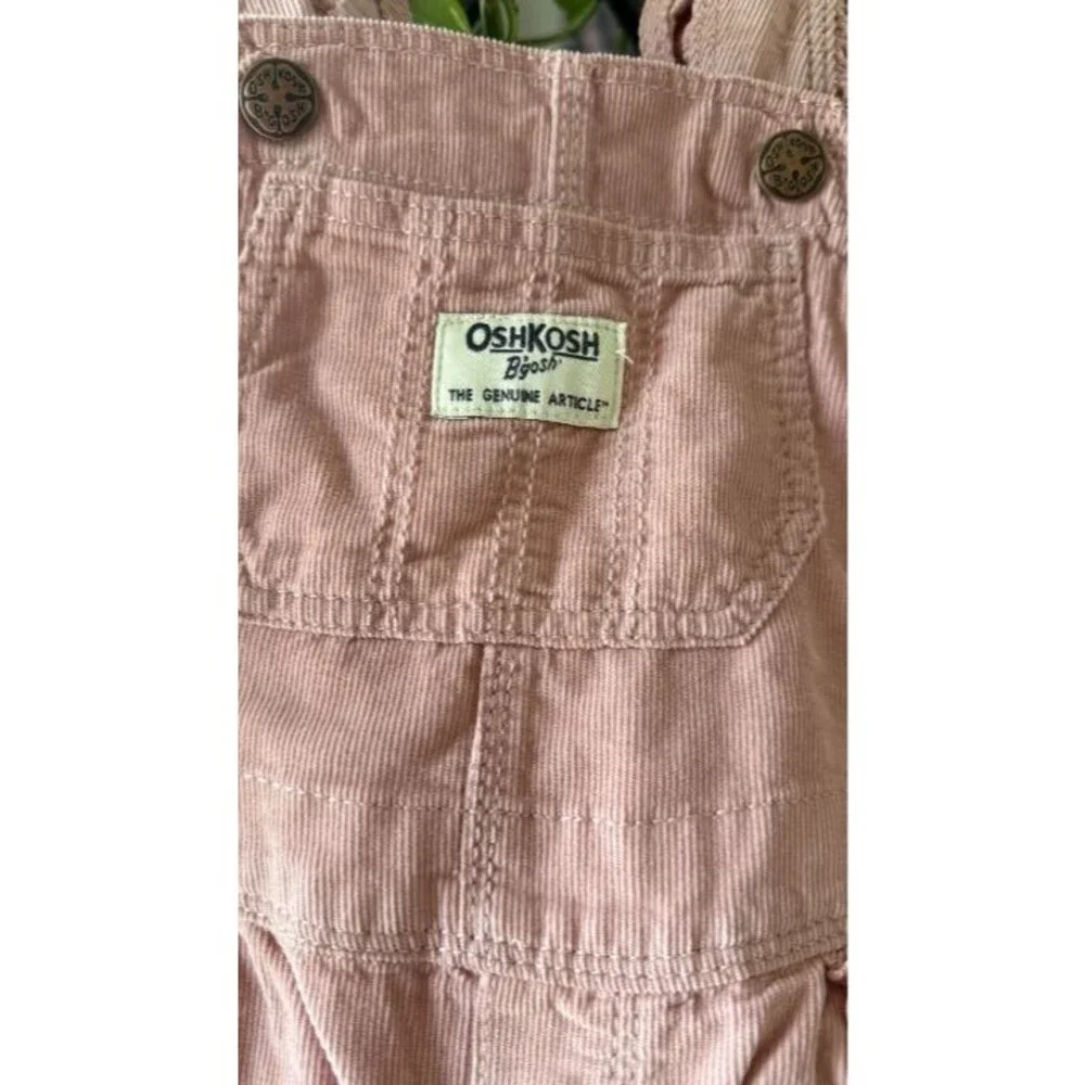 NWT OshKosh B'gosh Pink Corduroy Overalls Size 18 months